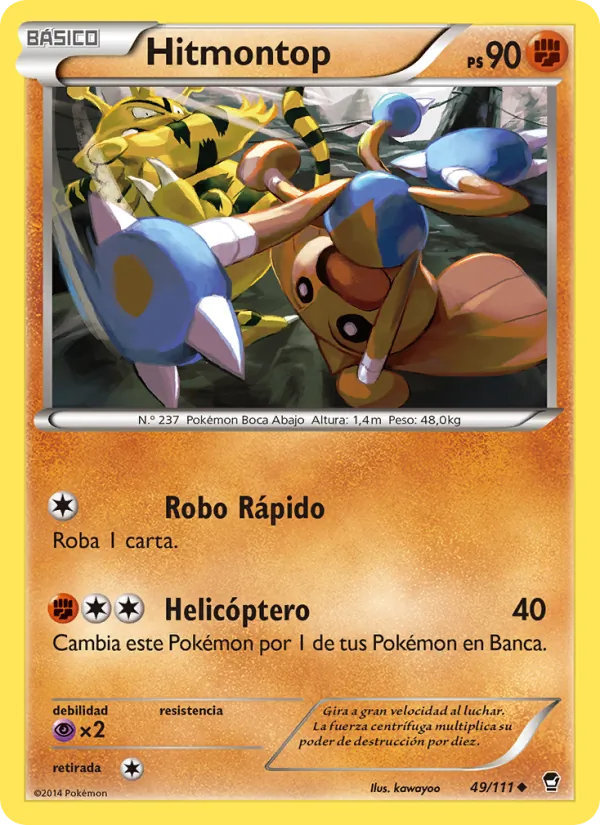 Hitmontop (Furious Fists #49/111)