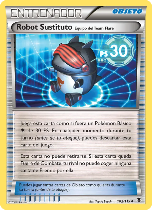 Robot Sustituto Equipo del Team Flare (Fuerzas Fantasmales #102/119)
