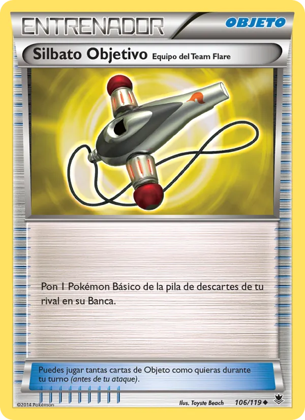Silbato Objetivo Equipo del Team Flare (Fuerzas Fantasmales #106/119)