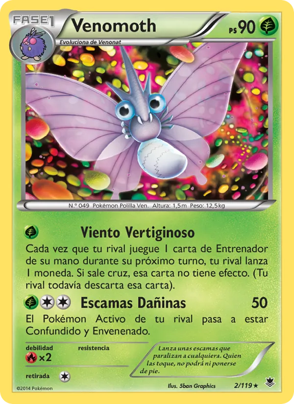 Venomoth (Fuerzas Fantasmales #2/119)