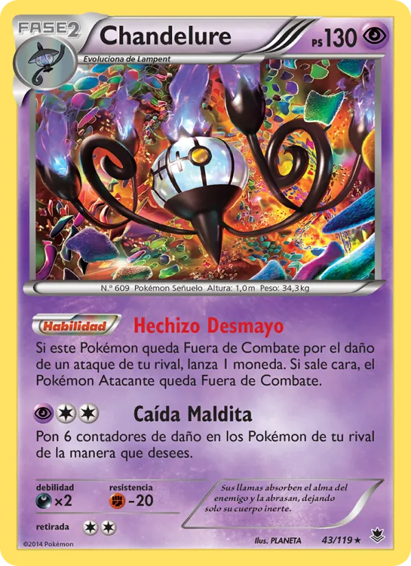 Chandelure (Fuerzas Fantasmales #43/119)