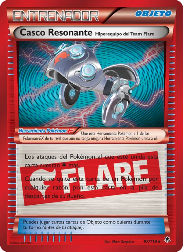 Casco Resonante Hiperequipo del Team Flare (Fuerzas Fantasmales #97/119)