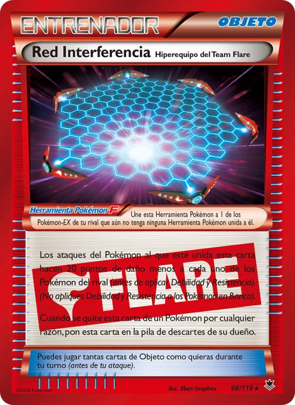 Red Interferencia Hiperequipo del Team Flare (Fuerzas Fantasmales #98/119)