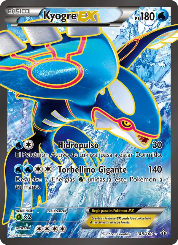 Kyogre EX (Duelos Primigenios #148/160)