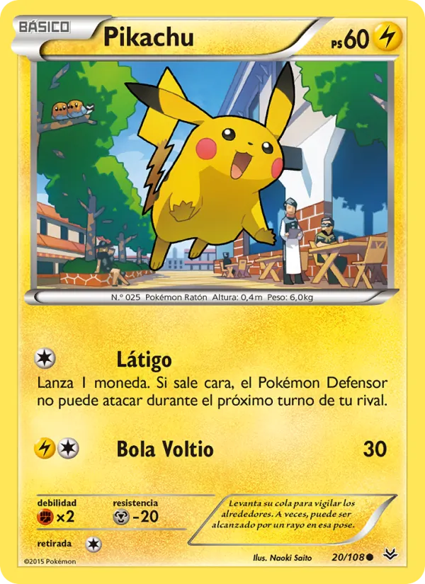 Pikachu (Cielos Rugientes #20/108)