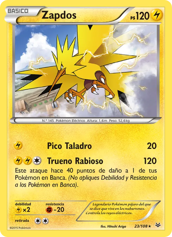 Zapdos (Cielos Rugientes #23/108)