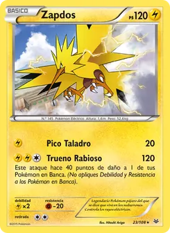 Zapdos (Cielos Rugientes #23/108)