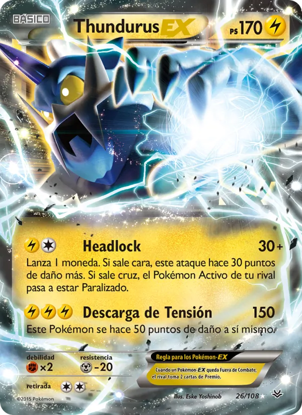 Thundurus EX (Cielos Rugientes #26/108)