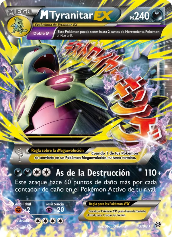 M-Tyranitar EX (Antiguos Orígenes #43/98)