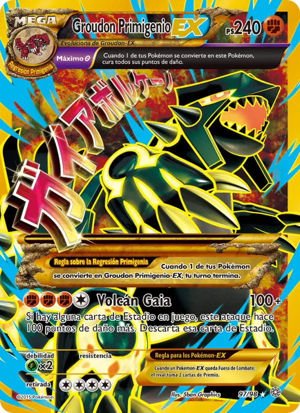 Groudon Primigenio EX (Antiguos Orígenes #97/98)