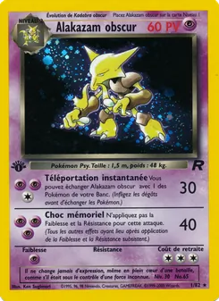 Alakazam obscur (Team Rocket #1/82)
