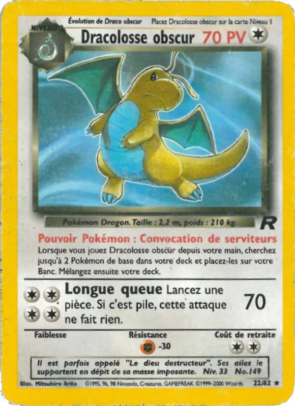 Dracolosse obscur (Team Rocket #22/82)