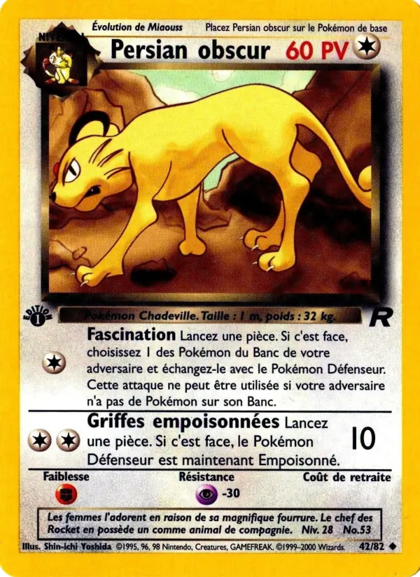 Persian obscur (Team Rocket #42/82)