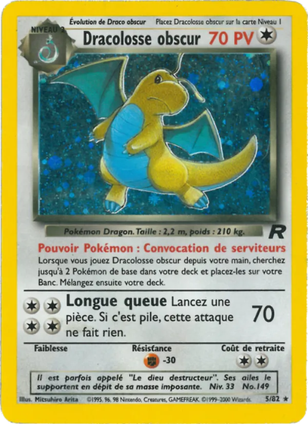 Dracolosse obscur (Team Rocket #5/82)