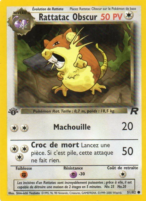 Rattatac obscur (Team Rocket #51/82)