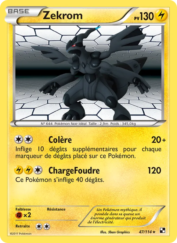 Zekrom (Noir & Blanc #47/114)
