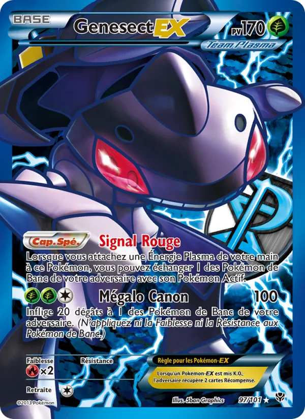 Genesect EX (Explosion Plasma #97/101)