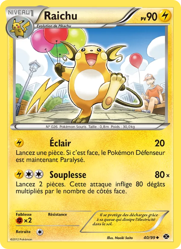 Raichu (Destinées Futures #40/99)