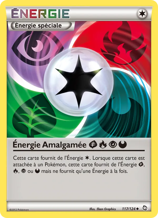 Énergie Amalgamée GrassFirePsychicDarkness (Dragons Exalted #117/124)