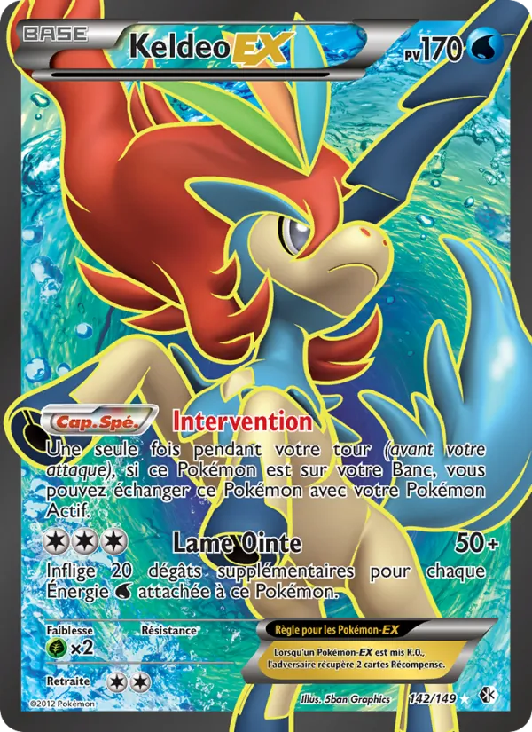 Keldeo EX (Boundaries Crossed #142/149)