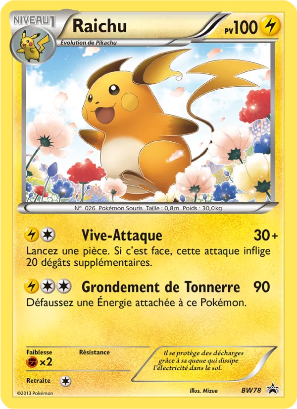 Raichu (BW Black Star Promos #BW78/101)