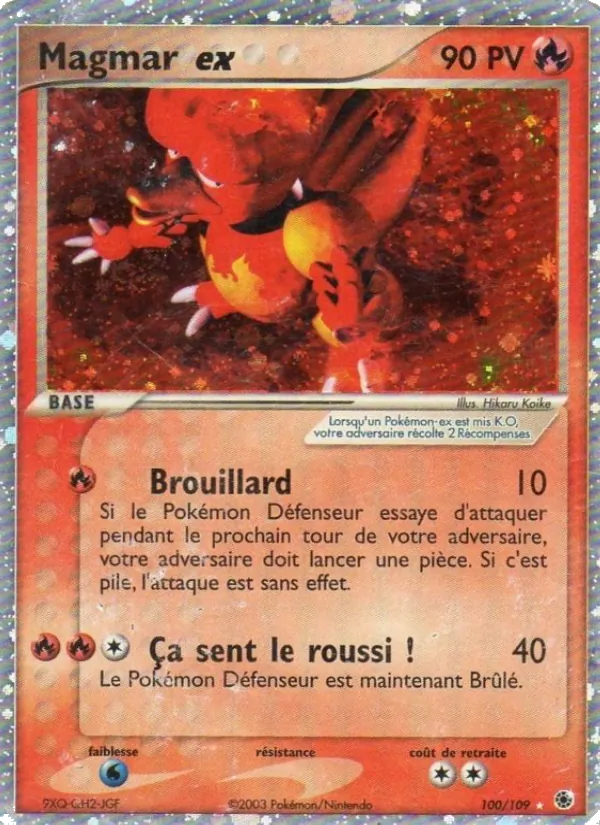 Magmar ex (EX Rubis & Saphir #100/109)