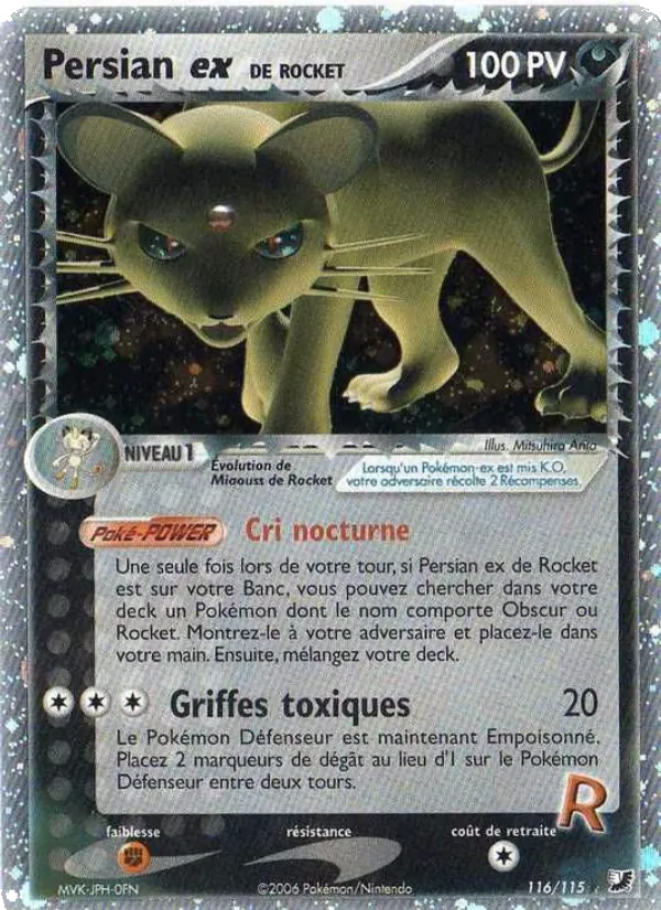 Persian ex de Rocket (EX Forces Cachées #116/115)