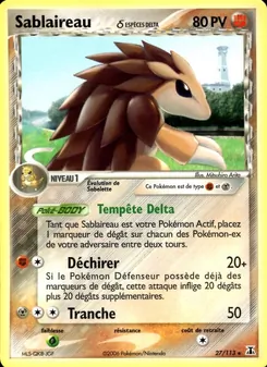 Sablaireau δ (EX Espèces Delta #27/113)