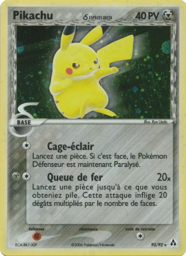 Pikachu δ (EX Créateurs de légendes #93/92)