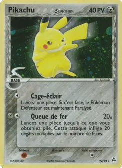 Pikachu δ (EX Créateurs de légendes #93/92)
