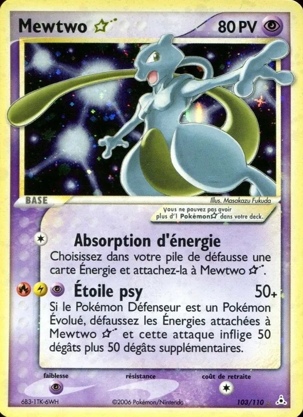 Mewtwo ☆ (EX Fantômes Holon #103/110)