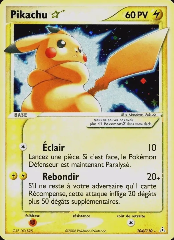 Pikachu ☆ (EX Fantômes Holon #104/110)