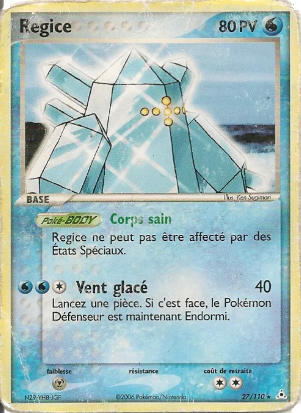 Regice (EX Fantômes Holon #27/110)