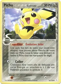 Pichu δ (EX Fantômes Holon #76/110)