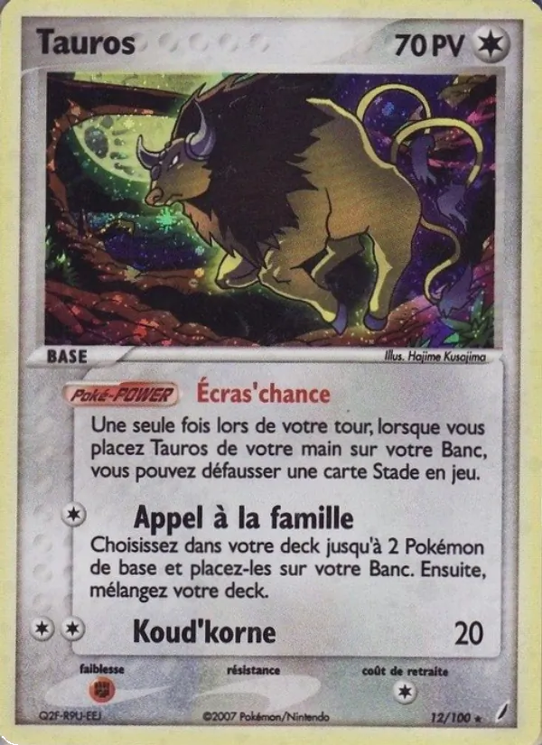 Tauros (EX Gardiens de Cristal #12/100)