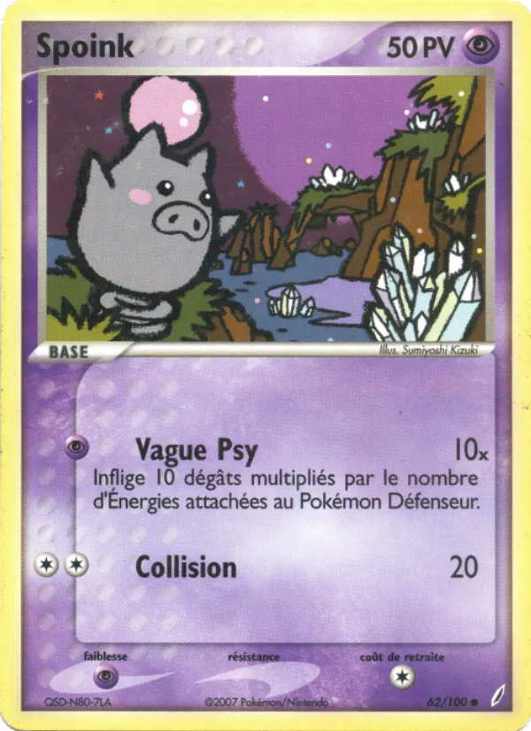 Spoink (EX Gardiens de Cristal #62/100)
