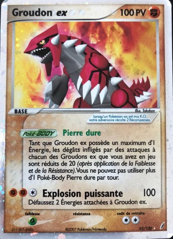 Groudon ex (EX Gardiens de Cristal #93/100)