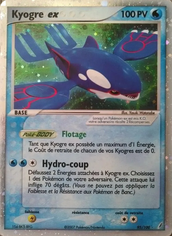 Kyogre ex (EX Gardiens de Cristal #95/100)