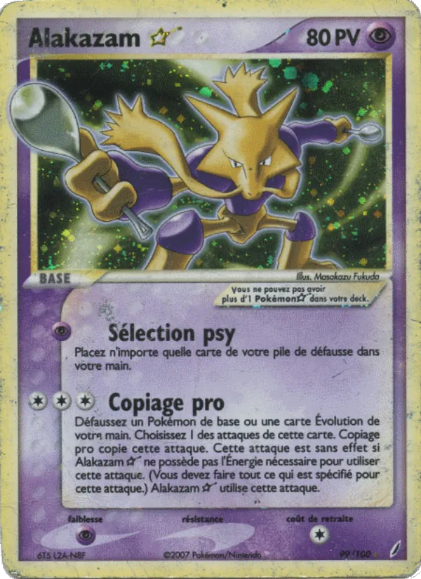 Alakazam ☆ (EX Gardiens de Cristal #99/100)