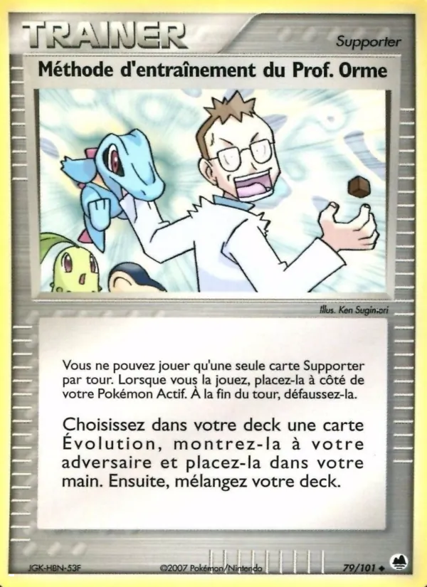 Méthode d'entraînement du Prof. Orme (EX Île des Dragons #79/101)