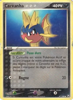 Carvanha (EX Gardiens du Pouvoir #47/108)
