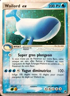 Wailord ex (EX Tempête de sable #100/100)