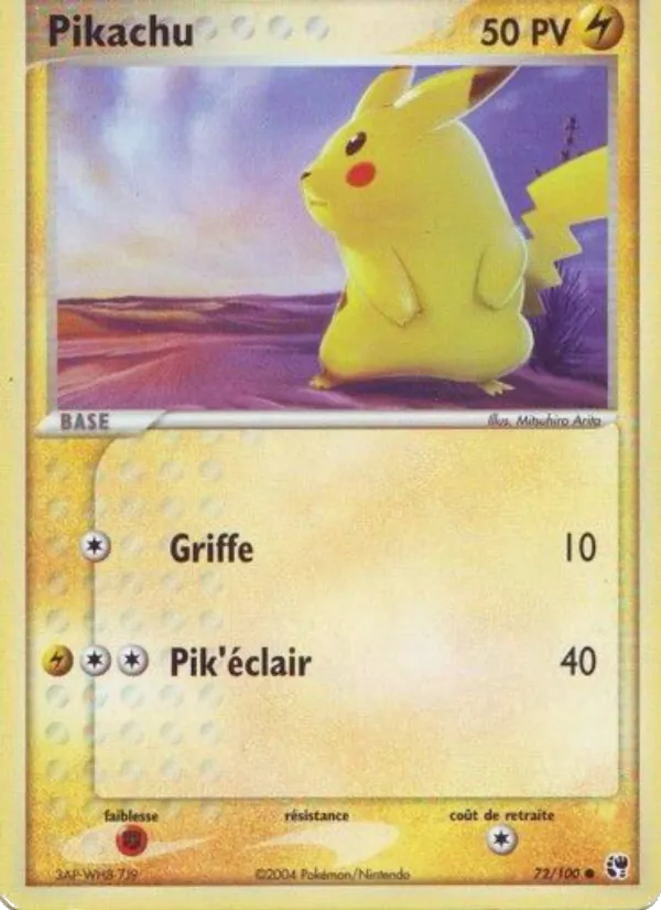 Pikachu (EX Tempête de sable #72/100)