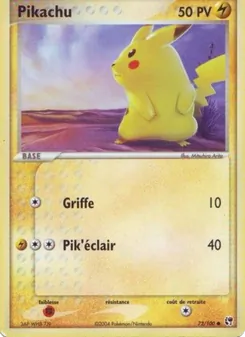 Pikachu (EX Tempête de sable #72/100)