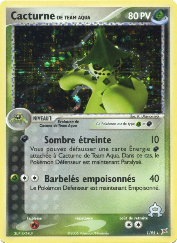 Cacturne de Team Aqua (EX Team Magma vs Team Aqua #1/95)