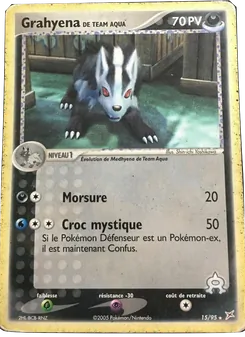 Grahyena de Team Aqua (EX Team Magma vs Team Aqua #15/95)