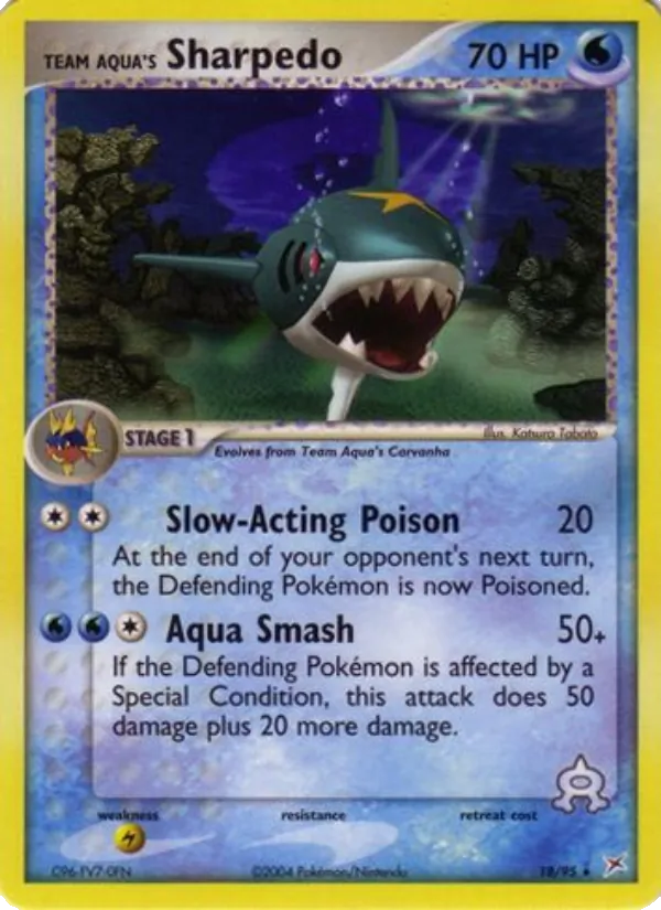 Sharpedo de Team Aqua (EX Team Magma vs Team Aqua #18/95)