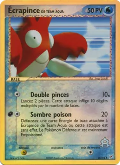 Écrapince de Team Aqua (EX Team Magma vs Team Aqua #26/95)