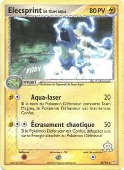 Elecsprint de Team Aqua (EX Team Magma vs Team Aqua #29/95)