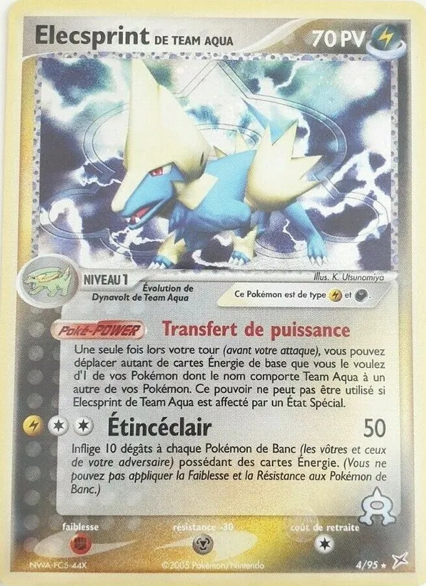 Elecsprint de Team Aqua (EX Team Magma vs Team Aqua #4/95)